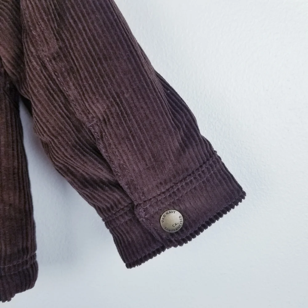 Old Navy #414714 Brown Sherpa-Lined Corduroy Shacket  for Baby NWT 12-18 Months